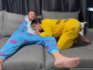 Muito frio em Floripa, nem tiramos o pijama para foder.