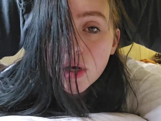 Beautiful Brunette Girlfriend Anal Tease Dirty Talk Cum On Ass