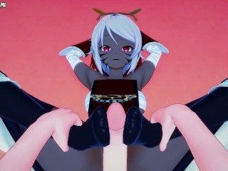 Rinkah from Fire Emblem Fates Gives You A Footjob Hentai POV