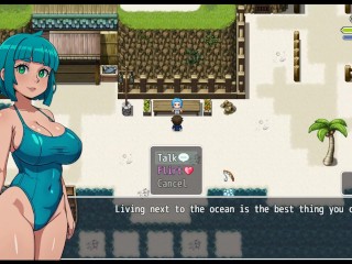 Lost Lagoon [ Harem HENTAI game ] Ep.5 sexy farmer exposing her pussy outside !