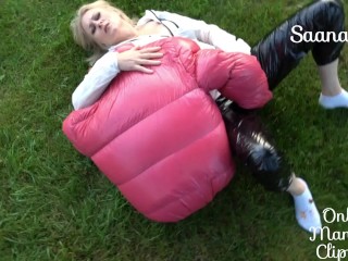 windbreaker and puffer