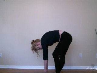 Yoga Instructor Marissa Sweet's Exposed Bellybutton, Whaletail And Feet