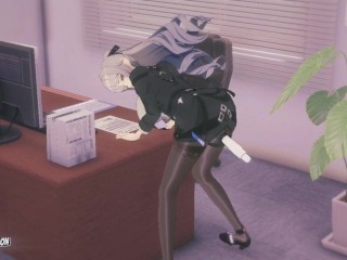 Sexy CEO Bronya Zaychik shows us her big tits and sweet pussy in the office