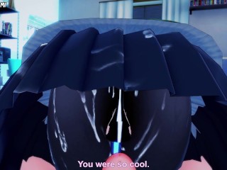 Sakura from Horimiya Gives You A Footjob Hentai POV