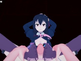 Yunyun from Konosuba Gives You A Footjob Hentai POV