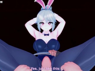 Riven from League of Legends Gives You A Footjob Hentai POV