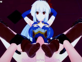 Eleonora from Lord Marksman and Vanadis Gives You A Footjob Hentai POV