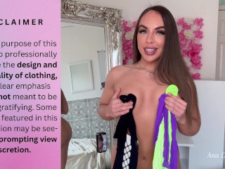 4k TRANSPARENT Fishnet Body Stocking TRY ON HAUL with Mirror View |  Ana Daisy TRY ON