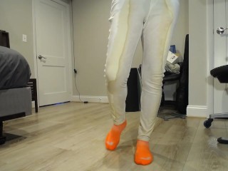 Wetting white pants 15th time. Should i wash them? LMK