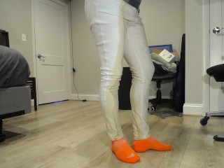 Wetting white pants 15th time. Should i wash them? LMK