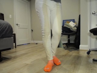 Wetting white pants 15th time. Should i wash them? LMK