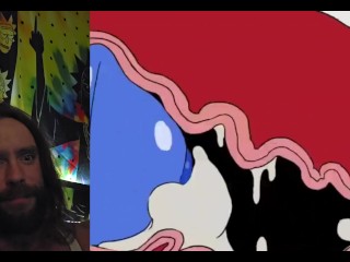 Imaginary friend fucked in ass stuck in wall