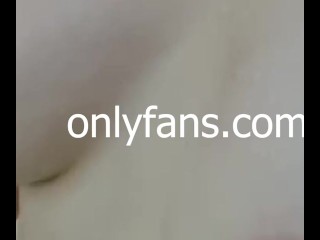 Enjoying a soapy body wash in the open shower, pussy teasing, showerhead masturbation