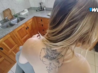 POV rubia culona me ruega leche adentro del culo - CREAMPIE ANAL Keila Bassi