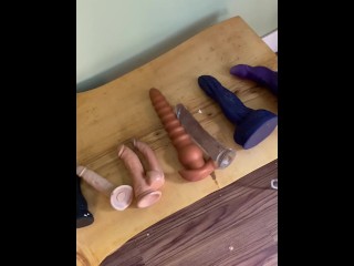 Onlyfans model teases fan and shows how far she can put toys down her throat