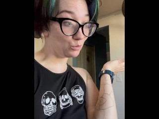 Doing dishes nude and mastrubating