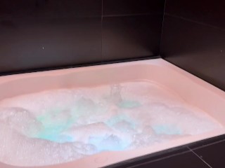 part 1. I made a deal with the babysitter, I let her play in the jacuzzi while I masturbate watching