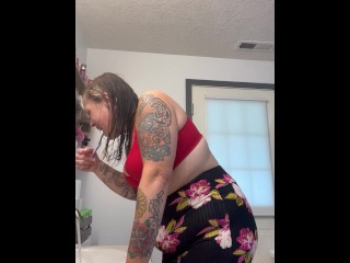 BBW step mom MILF cum watch me wet ready daddy