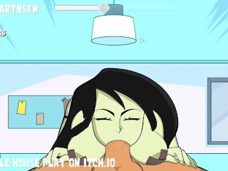 Shego Deepthroat Sloppy Blowjob Cumshot - Hole House