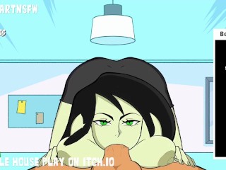 Shego Deepthroat Sloppy Blowjob Cumshot - Hole House