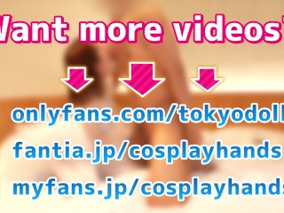 Japanese girls gives a guy a handjob and assjob wearing a ballerina costume.