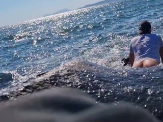 ASMR - JOI | (TURISTA ESIBIZIONISTA) SBORRATA IN PUBBLICO