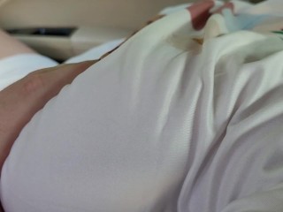 Playing with Stranger Babe with Big Boobs in Public