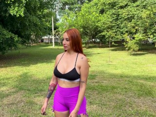 Andrea Castro vs Brian Evansx: Rough sex fight with redhead Latina