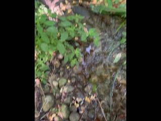 College Boy Peeing in the Park River - Dane Coxx