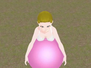 【Emma】Blonde girl shows off her tits in a slideshow videos.