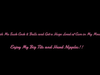 Sucking my friends cock and Getting a Huge Cumshot in My Mouth!