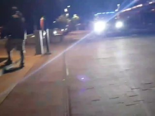 Public Slut Walk Challenge flashing in Sweden