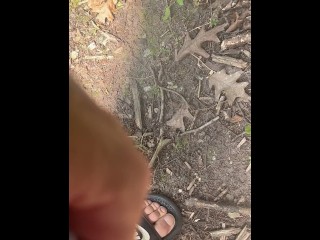 College Boy Mid Day Piss in the Woods - Dane Coxx