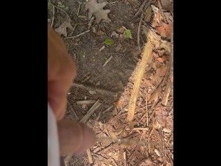 College Boy Mid Day Piss in the Woods - Dane Coxx