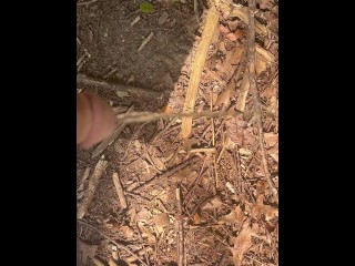 College Boy Mid Day Piss in the Woods - Dane Coxx