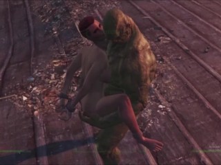 Curie Ass Fucked Outdoors on Roof | Fallout 4 Far Harbor