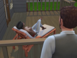 Husband cheats on wife with hot ebony neighbor - Who Knew My Neighbor Was A Baddie? - Sims 4