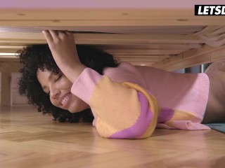 Sexy Ebony Babe Romy Indy Interracial Anal Fuck with BWC - HORNY HOSTEL