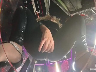 Mistress on high heels squats over your face and pee right into your mouth POV