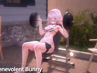 Workout Futa growth (3d animation)