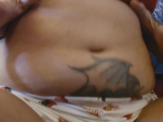 Big Jiggly Belly Bulge Fat Thick Chubby BBW