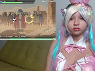 Kangel Cosplay ニーディー Vanilla Faith plays 初音ミク Project DIVA