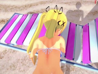 Marie Rose bikini having sex on the beach | 2 | DOA | Full & POV on Patreon: Fantasyking3