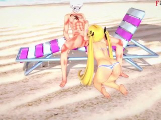 Marie Rose bikini Fucking on the beach | 3 | DOA | Full & POV on Patreon: Fantasyking3