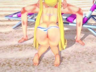 Marie Rose bikini Fucking on the beach | 3 | DOA | Full & POV on Patreon: Fantasyking3