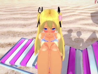 Marie Rose bikini Fucking on the beach | 3 | DOA | Full & POV on Patreon: Fantasyking3