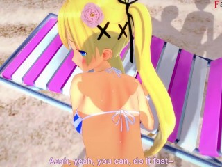 Marie Rose bikini fucking on the beach | Free POV | DOA | Full & POV on Patreon: Fantasyking3