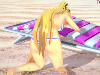 Marie Rose bikini fucking on the beach | Free POV | DOA | Full & POV on Patreon: Fantasyking3