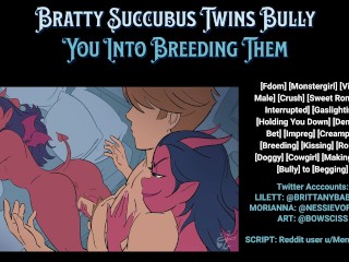 Succubus Girls Bully You Into Breeding Them - Audio Roleplay