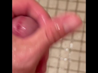 College Boy Cum in Dorm Shower - Dane Coxx